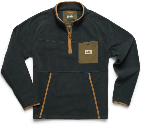 Howler Brothers Free Range lightweight Fleece Pullover - antique black