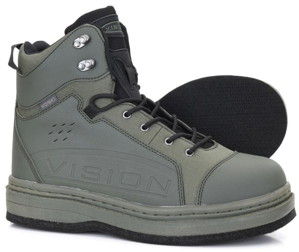 Vision KOSKI green Watschuh mit Filzsohle