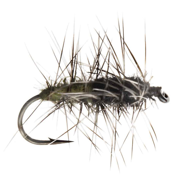 Kami Flies Trockenfliege - Super Pupa olive/black