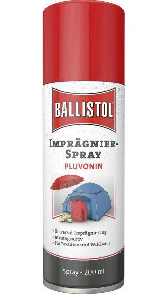 Ballistol Pluvonin Imprägnierspray mit Nano-Technologie 200 ml, Reinigung,  Pflege und Kleben, Ausrüstung