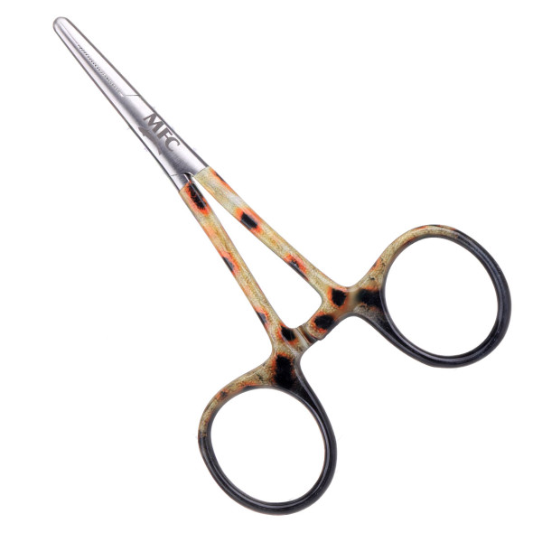 MFC Scissor Forceps River Camo Brown Trout Zange mit Schere 4. inch