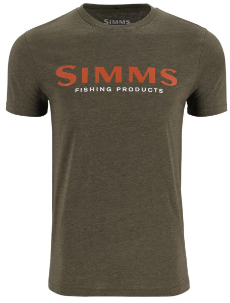 Simms Logo T-Shirt loden heather