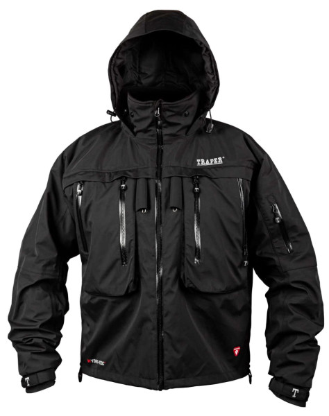 Traper Utah Isolated Wading Jacket Watjacke mit Innenfutter black