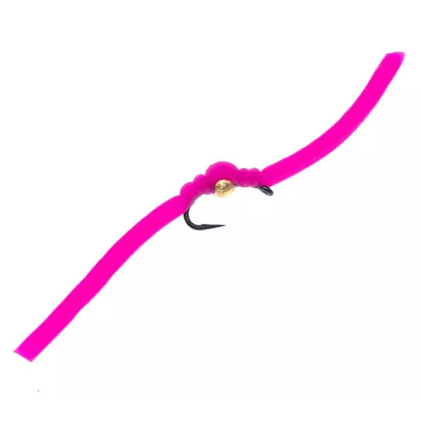 Superflies Tungsten Nymphe Squirmy Wormy Pink