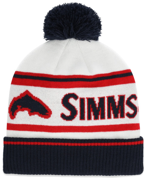 Simms Tip-Up Pom Beanie Mütze americana