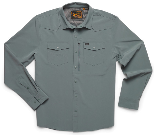 Howler Brothers Emerger Tech Sunshade Longsleeve - dark slate