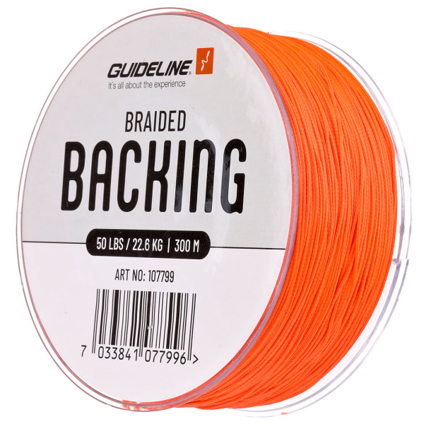 Guideline Braided Backing 50 lbs 300 m orange, Backing, Fliegenschnüre