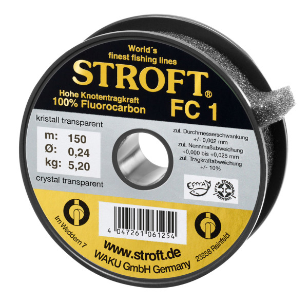 Stroft FC1 Fluorocarbon 150m Spule