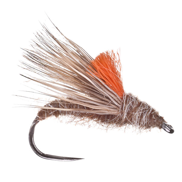 adh-fishing Trockenfliege Brown Grey Caddis on AHREX by Superflies