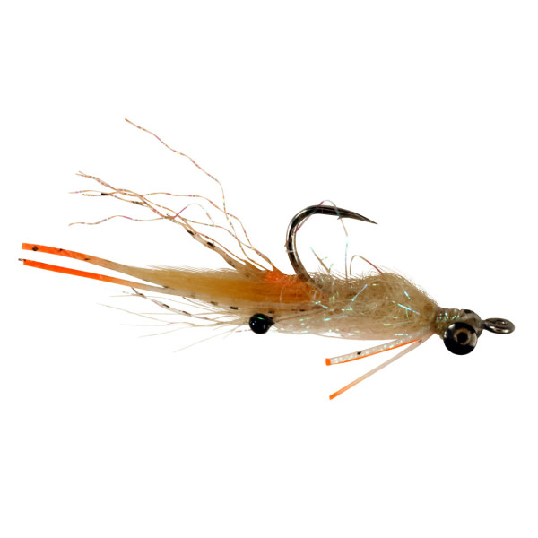 Catchy Flies Tiziano's Lightweight Palometa fly cream & orange legs