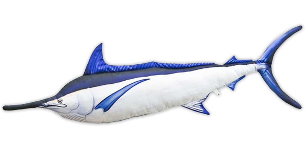 Fischkissen Kuscheltier Black Marlin 118cm