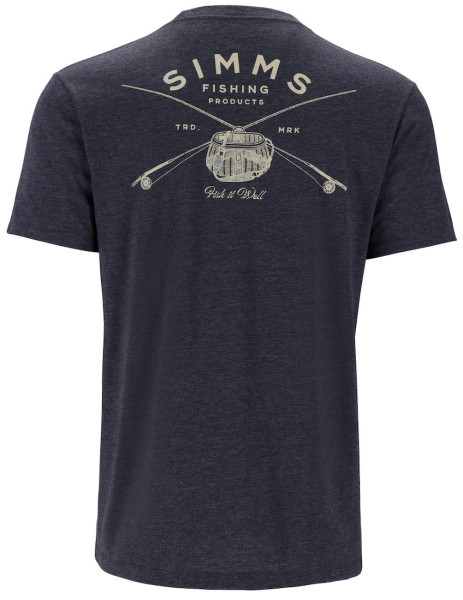 Simms Classic Tackle T-Shirt Navy Heather