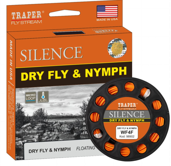 Traper Silence Dryfly & Nymph Presentation WF Floating Fliegenschnur orange