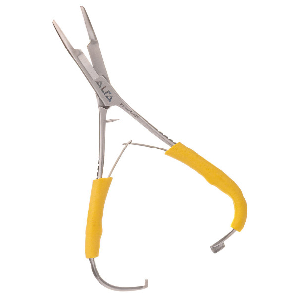 Alfa Mitten Scissor Forceps Zangenschere yellow