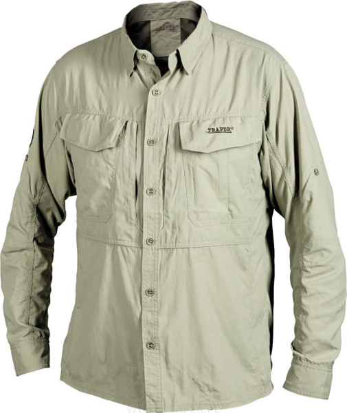 Traper Montana Guide Fishing Shirt olive green