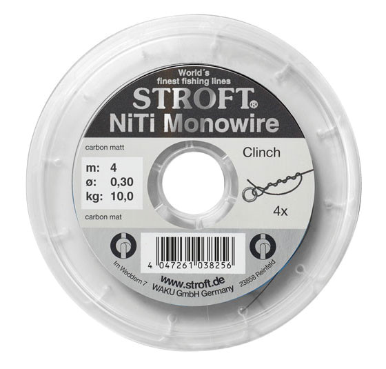 Stroft NiTi Monowire - Knotbares Nickel Titan Vorfach 10m Spule