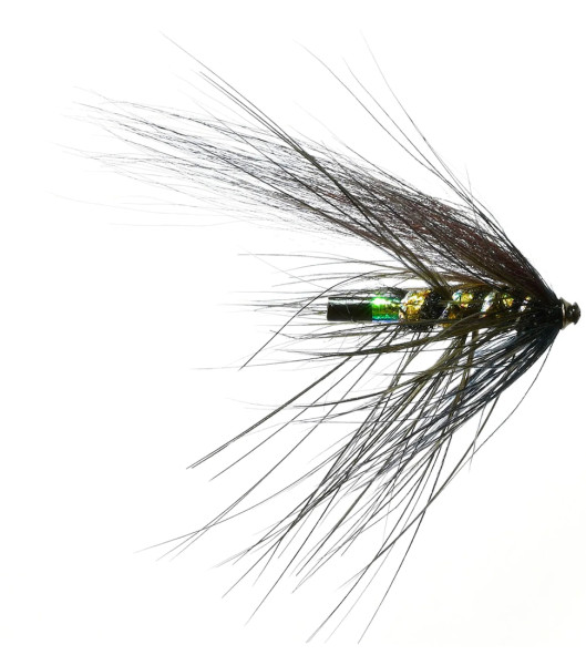 Frödin Flies Tubenfliege Spey Series - Black Heron Spey