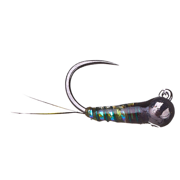 Superflies Tungsten Nymph Jiggy Olive Bi-Color Perdigon Riffle Drifter