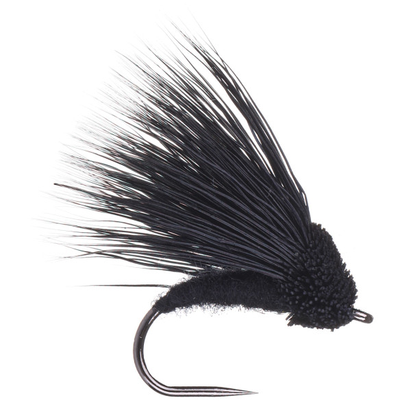 adh-fishing Trockenfliege Deer Hair Caddis Black on AHREX by Superflies