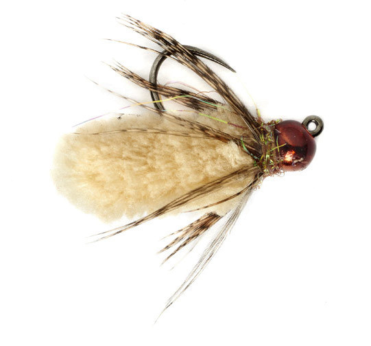 Fulling Mill Nymphe - Mop Fly Beige Barbless