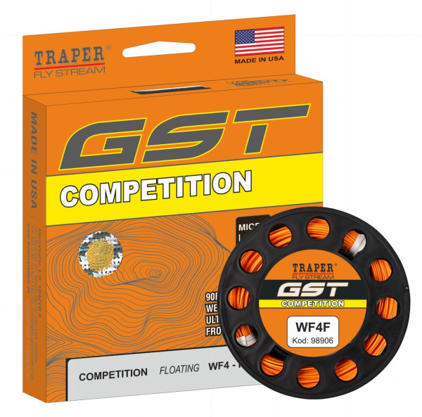 Traper GST Competition Flyline WF Floating Fliegenschnur orange