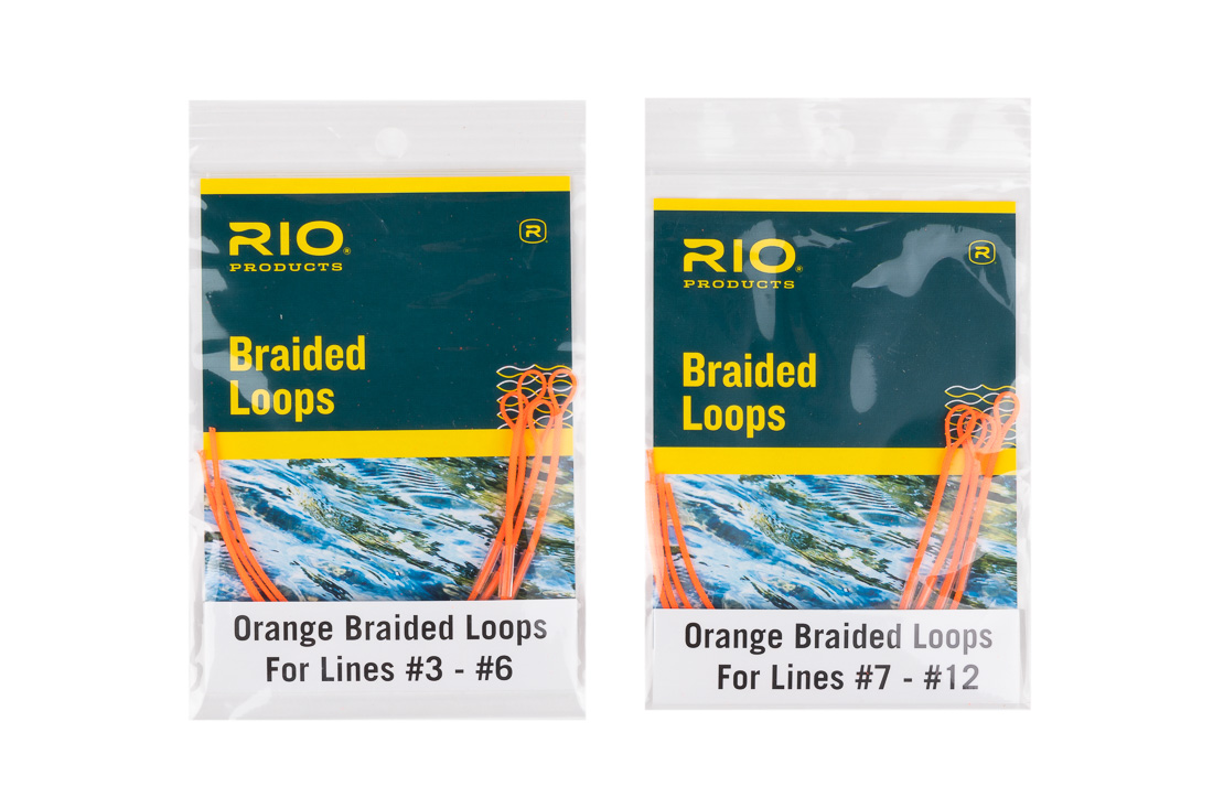 Rio Braided Loops geflochtene Schlaufe Orange, Schnur-Zubehör, Fliegenschnüre