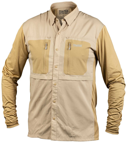 Traper Solar Pro UPF 50+ Fishing Shirt Sonnenschutz sand