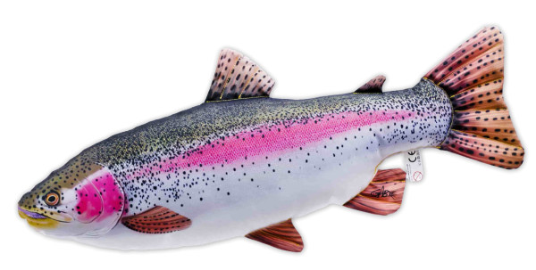 Fischkissen Kuscheltier Regenbogenforelle 62cm