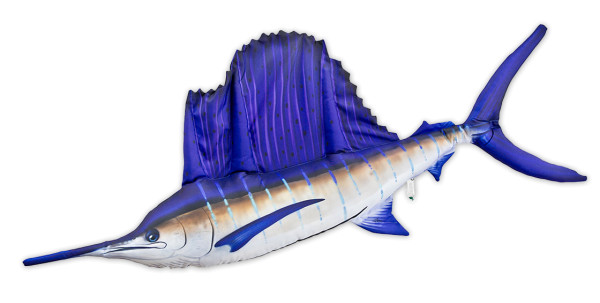 Fischkissen Kuscheltier Sailfish 118cm