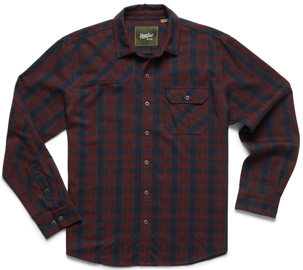 Howler Brothers Harker's Flannel Shirt - barrett plaid : burgundy