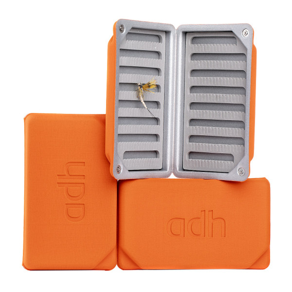 adh-fishing Foam Fly Box Fliegendose Large Ultralight orange